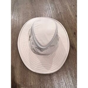 Tilley Airflo Recycled Nylon Sun Hat Tan Beige Wide Brim Size 6 7/8 XS TP